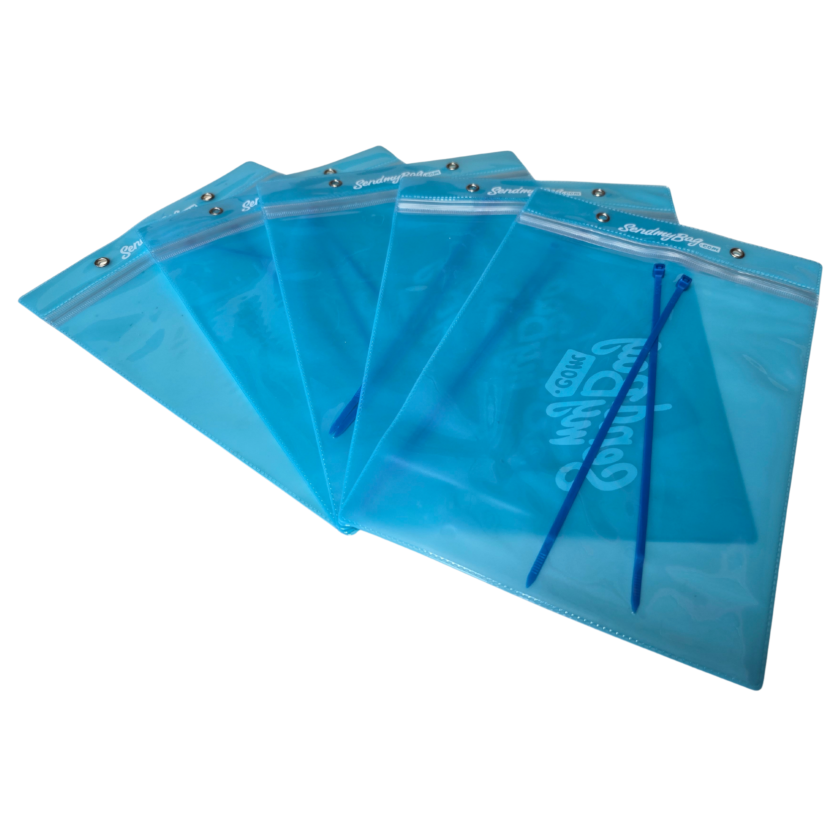 Label Holder (for luggage / suitcases) & Cable Ties (5 Pack) Send My Bag